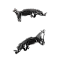 Miniatyrbillede 3 af 5: Automotive Frontramme Forlygtebeslag Forlygte Monteringsbeslag Til A4 B8 2013-2016 8k0805607b 8k0805608b