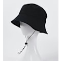 Miniatyrbillede 1 af 3: Solhat, Dame Bucket Solhat, Fiskerihat, Foldbar Hurtigtørrende Hat til Udendørs, Hat Lavet af Bomuld (Sort)