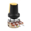 Miniatyrbild 2 av 5: 5 st 10K OHM 3-polig linjär konisk roterande ljudpotentiometer typ B
