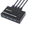 Miniatyrbild 1 av 5: USB 3.0 Switch KM Switch Selector 4 Dator Laptop PC Stationära Datorer Hub Splitter KVM för Pro Tangentbord Mus