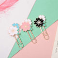 Miniatyrbillede 4 af 5: Sakura Papirclips Søde Farverige 3-pak Sakura Formede Bogmærker med Blomsterdesign
