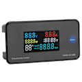 Miniatyrbilde 2 av 5: Digitalt Voltmeter Amperemeter Fargerik LCD-skjerm AC Strømspenning AC50?300V Ampere Meter for Husholdningsapparater YEMMA
