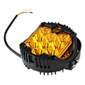 Miniatyrbillede 2 af 5: 5 tommer LED-forlygter til bil - ensartet lys, IP67 vandtæt, høj lysstyrke, 50W kraftig arbejdslampe til Jeep, gult lys