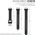 Miniatyrbilde 5 av 5: 4-pakning Slim Soft Silikonrem Kompatibel med Samsung Galaxy Watch Active 2 40mm 44mm & Galaxy Watch Active, 20mm Sport Vanntette Armbånd.