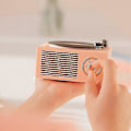 Pikkukuva 4 / 5: Bluetooth-langaton kaiutin, retro vinyylilevy CD-tyylinen soitin.