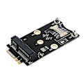 Pikkukuva 1 / 5: M.2 Wifi -sovitin Mini Pcie langaton verkkokortti M2 Ngff Key A+e Wifi -kortin korotuskappaleella ja -paikalla