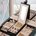 Miniatyrbillede 3 af 5: Multifunktionel smykkeskrin til opbevaring af ringe, øreringe, smykker, ure, halskæder og armbånd