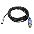 Miniatyrbillede 2 af 5: 3Pin o Kabel Mini Han til XLR Hun Zinklegering Hus Kobberskal Linjeforsyninger 3 Meter