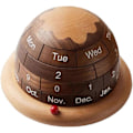 Miniatyrbillede 3 af 5: Rustik Træ Skrivebordskalender | Evigheds Skrivebordskalender | Træ Skrivebordskalender |