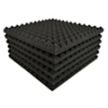 Miniatyrbilde 1 av 5: 12 Pakk Pyramidformet Lyddempende Skum Lydtett Polstring Behandlingspanel For Bassisolasjon