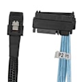 Miniatyrbillede 5 af 5: Intern Mini SAS 36 Pin SFF-8087 til (4) 29 Pin Harddiskdrev Separator +15 Pin SFF-8482 SATA Con