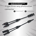 Miniatyrbilde 4 av 5: For solcellepanelkobling Y-Type 3-veis kobling Solcellepanel Parallellkobling Vanntett kobling 2 til 1 kobling