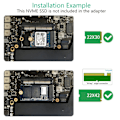 Miniatyrbild 3 av 5: PCB M.2 NVMe SSD Solid State Disk Adapter Konverterkort för MacBook Pro A1708