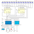 Miniatyrbillede 5 af 5: Flad Rotation LED Punktdisplay DIY Kit 51 Enkelt Chip Mikrocomputer Lodning DIY Elektroniske Dele,wit