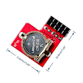 Miniatyrbild 5 av 5: DS1307 RTC Modul Realtidsklocka Modul I2C Gränssnitt Kompatibel Med Raspberry Pi