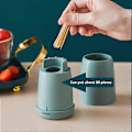 Miniatyrbild 2 av 5: Automatisk Tandpetare Dispenser Portabel Tandpetarhållare Tandpetare Fodral Plast Tandpetarhållare Automatisk Tandpetarhållare Portabel, P