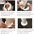 Miniatyrbillede 4 af 5: Radiator Roset Rørafdækning Til Radiatorvarme VVS Væghulafdækning Gulv 16 Mm / 20 Mm / 25 Mm 24 stk. Triomphe (hvid)