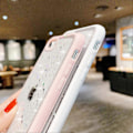 Miniatyrbillede 5 af 5: Kompatibel med iPhone 7/8/SE 2020/SE 2022 Cover til Piger, Blødt Slim Fit Fuld Beskyttende Sødt Klart Glitrende Bling Stjerne Telefon - Pink
