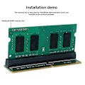 Miniatyrbillede 2 af 5: DDR4 Adapterkort 204Pin 260Pin Standard Slot Hukommelsestester Standard Adapter til PC Laptop