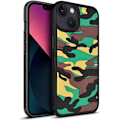 Miniatyrbillede 2 af 4: bavurmak Klf iPhone 13 Pro , Kamuflaj Ultra Blød Stødabsorberende TPU Bumper Trendy Anti-Glare Beskyttelsesetui iPhone 13 Pro  -Grøn