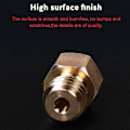 Miniatyrbilde 4 av 4: 2 stk. 0,4 mm Sveitsisk Mk8 Messingdyse Kompatibel Med 3D-printere Hotend J-head Cr10