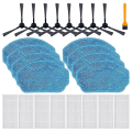 Miniatyrbilde 1 av 5: For Gttvo Br150/br151 Manvins G20, 2-i-1 Robotstøvsuger Mop Pads HEPA-filtre Sidebørste Reservedeler