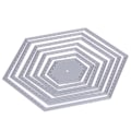 Miniatyrbillede 1 af 5: Hexagon Spiral Stanseforme til Metal til Scrapbooking og Prægning