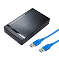 Miniatyrbillede 1 af 5: 1 Sæt 2,5/3,5 tommer HDD Kabinet Driver-fri Smart Sleep Data Opbevaring ABS Harddisk Case SATA til USB 3.0 Adapter til Hjemmet