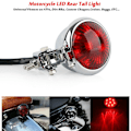 Miniatyrbilde 4 av 5: Motorsykkel LED Baklys Bremslys Moto LED Baklys For Bobber Chopper Cafe Svart
