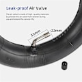 Miniatyrbilde 2 av 5: 8,5 tommers slange bakhjul bøyd ventilstamme 50/75-6,1 bakdekk 8 1/2 X2 for V2 Pro 1S