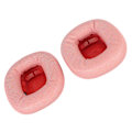 Miniatyrbild 2 av 5: Ersättningsöronkuddar Proteinläder Memory Foam Mjuka Andningsbara Hörlursöronkuddar för IOS Earbuds MAX Rosa