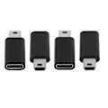 Pikkukuva 1 / 5: 4 kpl USB-C - Mini USB 2.0 -sovitin, Type-C naar Mini USB -uros muuntaja MP3-soittimille D