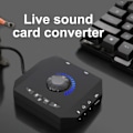 Miniatyrbilde 4 av 5: Ekstern 7.1 Kanals Lydadapter med USB2.0/3.5mm Jack Plug-and-Play Driverfri Profesjonelt Datamaskin USB Eksternt Lydkort for PC Datamaskin Bærbar PC