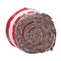 Miniatyrbilde 2 av 5: Stoffstrimler Rull Jelly Stoffpakker Stoff Quilting Strimler Rull Opp Blomst Forhåndskutte Patchwork Med