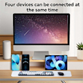Miniatyrbilde 5 av 5: 2.4G Trådløst Tastatur og Mus Kombinasjon Bluetooth Fargerikt Tastatur