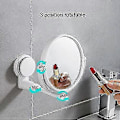Miniatyrbild 3 av 4: Sugpropp Väggspegel Badrumsspegel Sminkspegel Väggmonterad Spegel 360 Justerbar Dubbelsidig Förstoringsspegel Bordspegel