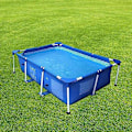 Miniatyrbild 5 av 5: 260x170cm Poolöverdrag Rektangulärt Poolbubbelöverdrag Isolering Dammskyddad Canvas Poolfilt Pool AC