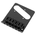 6-sadel Ashtray Bridge Tailpiece för Tele Elektrisk Gitarr (Svart)