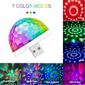 Miniatyrbillede 2 af 5: USB Mini Diskotek Lampe, 3 poser, festlampe, kugle lydaktiveret jul