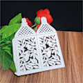 Miniatyrbillede 3 af 5: Fuglebur Formet Skæreform Stenciler til DIY Scrapbooking Album Papir Kort Håndværk mengxi