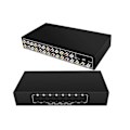 Miniatyrbilde 4 av 5: Åtte inn En Ut AV Bryter Velger Video L/R Audio Velgerboks 8-Port Kompositt Bryter Splitter f