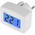 Miniatyrbilde 2 av 5: Blått Baklys Digitalt LCD Voltmeter Panel Spenningstester EU Plugg Dm55-1 Ac 80-300v