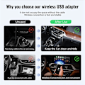 Miniatyrbild 2 av 5: Trådlös CarPlay Android Auto Trådlös Adapter Smart Mini Box Plug and Play WiFi Snabbanslutning Universal
