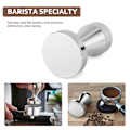 Pikkukuva 5 / 5: Ruostumattomasta teräksestä valmistettu kahvin tamppaaja barista espresso tamppaaja 49 mm pohja kahvipapujen painaminen