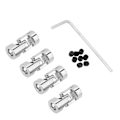 Miniatyrbillede 1 af 3: 4 stk. Akselkobling Motor Connector DIY Styring Længde 23mm OD 11mm Universalled (5*6mm)