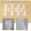 Miniatyrbillede 5 af 5: Skakform til Resin Silikone Skak Resin Form Skak Krystal Epoxy Støbeforme til DIY Håndværk Fremstilling Fødselsdagsgave