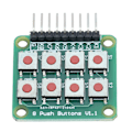 Miniatyrbillede 4 af 5: 8-Tasters Matrix Tastaturmodul til Single Chip Mikrocomputer