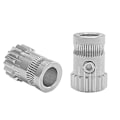 Miniatyrbillede 5 af 5: Dual Drive Gear Rustfrit Stål Opgraderings Feed Gear Ekstruder Kit til 3D Printer Dele Rustfrit Stål