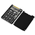 Miniatyrbilde 3 av 5: 2-i-1 M.2 NVME PCI-E / NGFF SATA SSD til U.2 SFF-8639 Combo Adapter