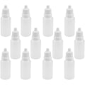 Miniatyrbilde 5 av 5: 12 stk. 15 ml/0,5 oz Plast Dråpeflasker, Tom Klembar Øyedråpeflaske